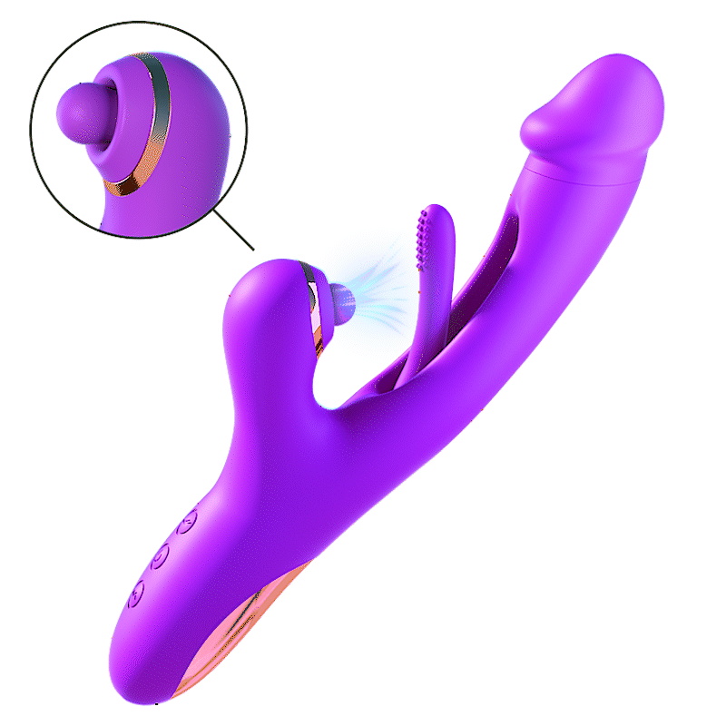 Vibrator mit Flapping, Vibration und Klitorisklopfen