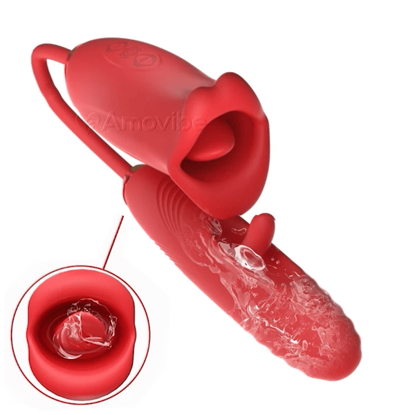 Amara Pro+ G Spot Flapping Vibrator mit Kissing Funktion & vibrierender Zunge