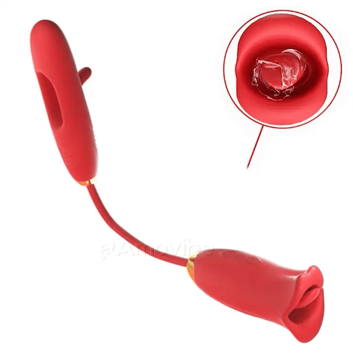 Flatternder Klitoris Vibrator mit Kussmund & Vibration Amovibe DE Flatternder Klitoris Vibrator mit Kussmund & Vibration Amovibe DE