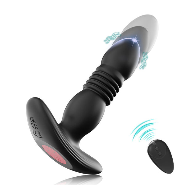 Erweiterbarer vibrierender Analplug mit Fernbedienung und mehreren Geschwindigkeiten