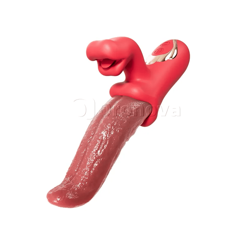 Oszillierender Zungenvibrator –   neckende und wackelnde Stimulation
