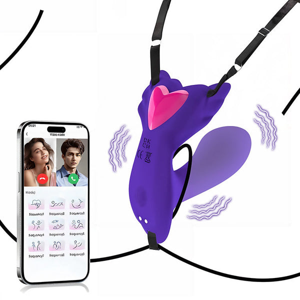 App-gesteuerter Tragbarer Vibrator mit Doppelter Stimulation