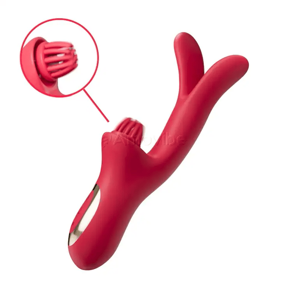 Sinnlicher Come-Hither Rabbit Vibrator mit kitzelnder Vibration