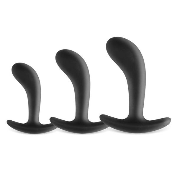 Set aus gebogenen Silikon-Dildos (3 Teile)