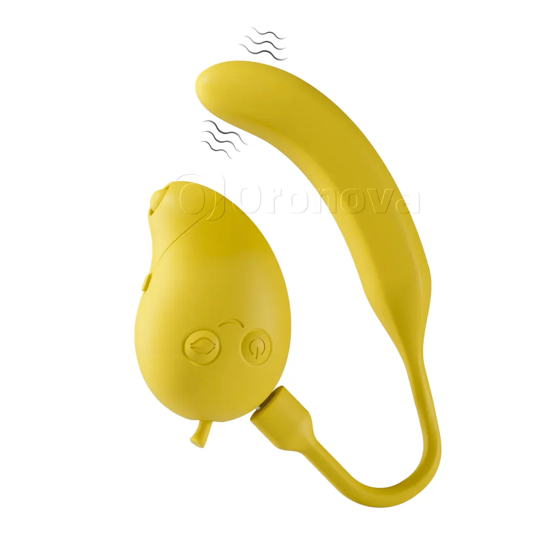 Mango & Banana | 2-in-1-Bluetooth-Vibrator mit Saug- und Klopffunktion