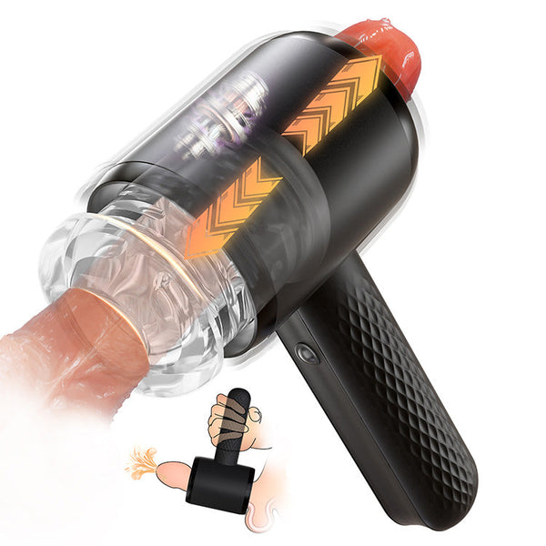 Vibrations-Tornado-Masturbator mit 6 Stoßmodi