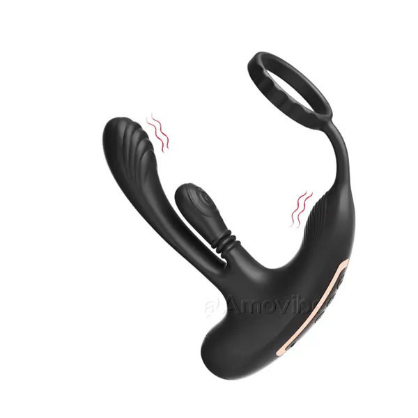Prostatastimulator mit Rotationsfunktion und dreifacher Vibration