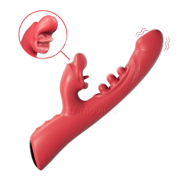 Kuss- & Triple-Tap-Vibrator – Klitoral- & G-Punkt-Stimulation