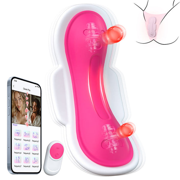 Einfache Tragebare Höschen-Vibrator mit App & Fernbedienung