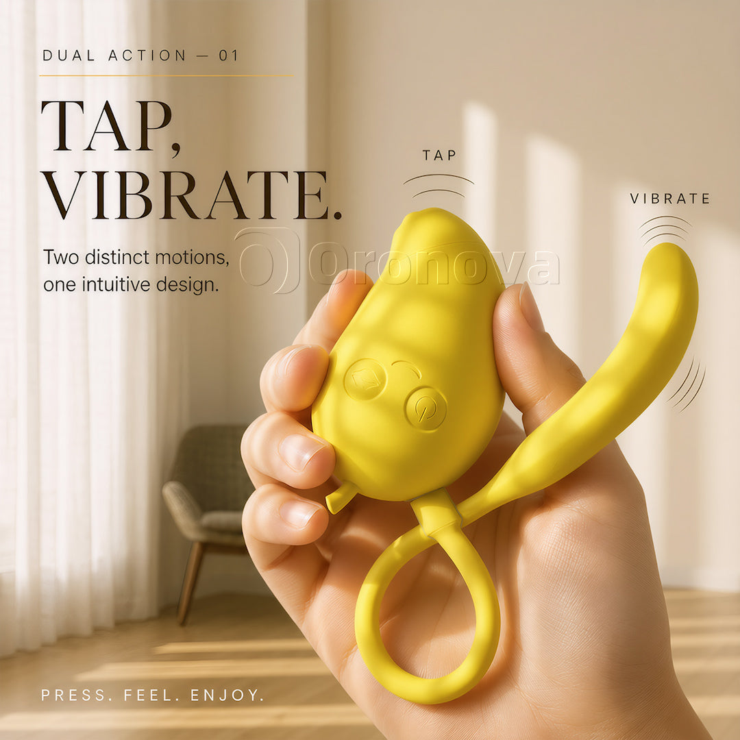Mango & Banana | 2-in-1-Bluetooth-Vibrator mit Saug- und Klopffunktion