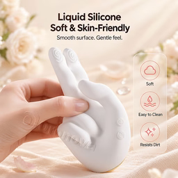Handförmiger Wärmevibrator – 10 Vibrationsmodi, 10 Klopfmuster & doppelte Fingerstimulation