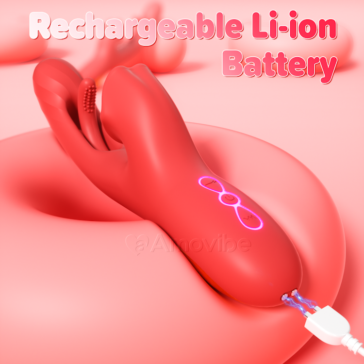 G-Punkt Klitorisstimulator mit Zungenlecken und Vibration