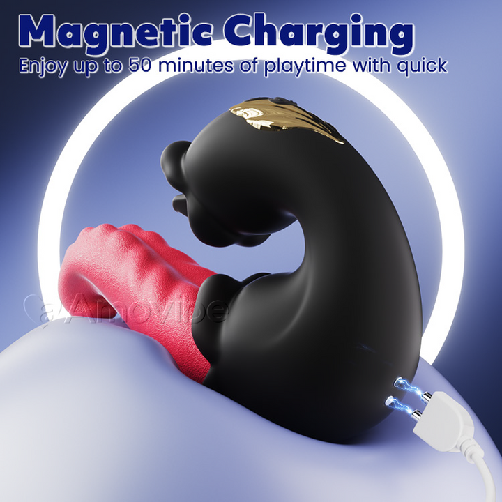 Stoender und leckender G-Punkt-Vibrator mit Dual-Rosen-Design Amovibe DE Stoender und leckender G-Punkt-Vibrator mit Dual-Rosen-Design Amovibe DE