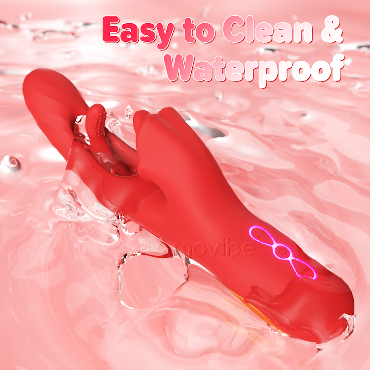 G-Punkt Klitorisstimulator mit Zungenlecken und Vibration