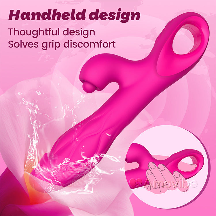 3-in-1-Vibrator für G-Punkt und Klitoris mit Klopf- und Expansionsbewegung