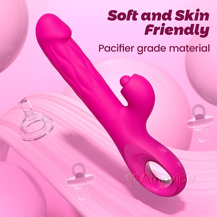 3-in-1-Vibrator für G-Punkt und Klitoris mit Klopf- und Expansionsbewegung