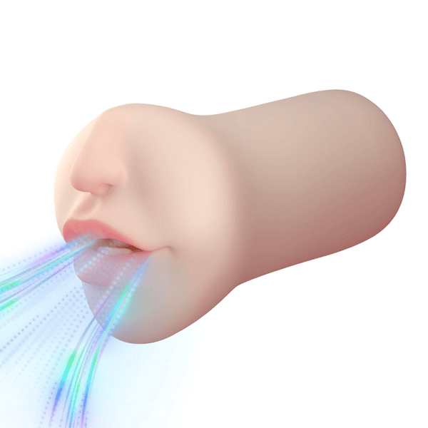 Mundförmiger Männlicher Masturbator mit 3 Saug- und 10 Vibrationsmodi