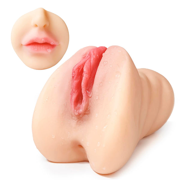 Realistischer Männer-Stroker mit lebensechten Lippen – 3-in-1 Multifunktions-Vergnügen