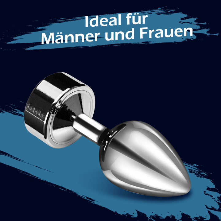 Alf - 7-Gang ferngesteuerter elektrischer Analplug aus Edelstahl Amovibe DE Alf - 7-Gang ferngesteuerter elektrischer Analplug aus Edelstahl Amovibe DE