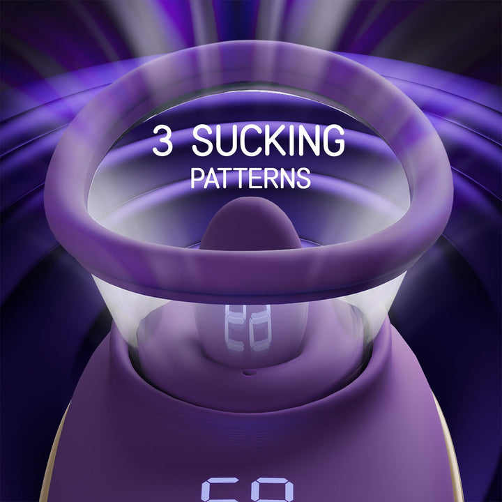 Klitoris saugender Vibrator mit leckender & vibrierender Zunge Amovibe DE