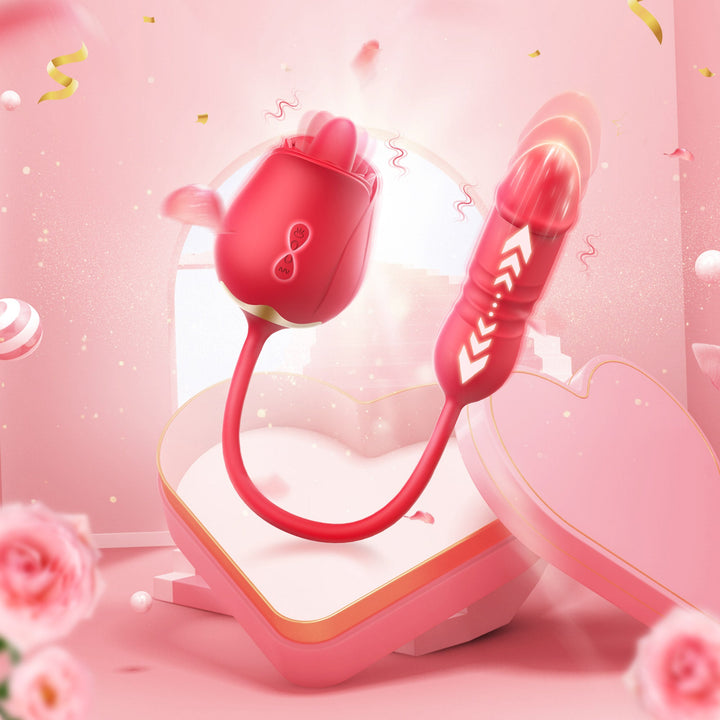 licking rose toy