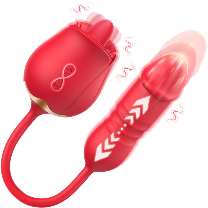 rose toy licking
